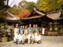 岩間寺で全員記念写真